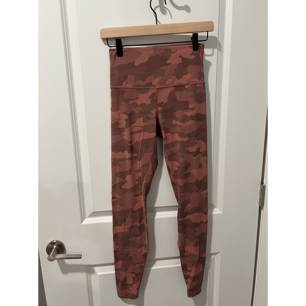 Lululemon Align High-Rise Pant 28" Heritage 365 Camo Brier‎ Rose Multi Size 6